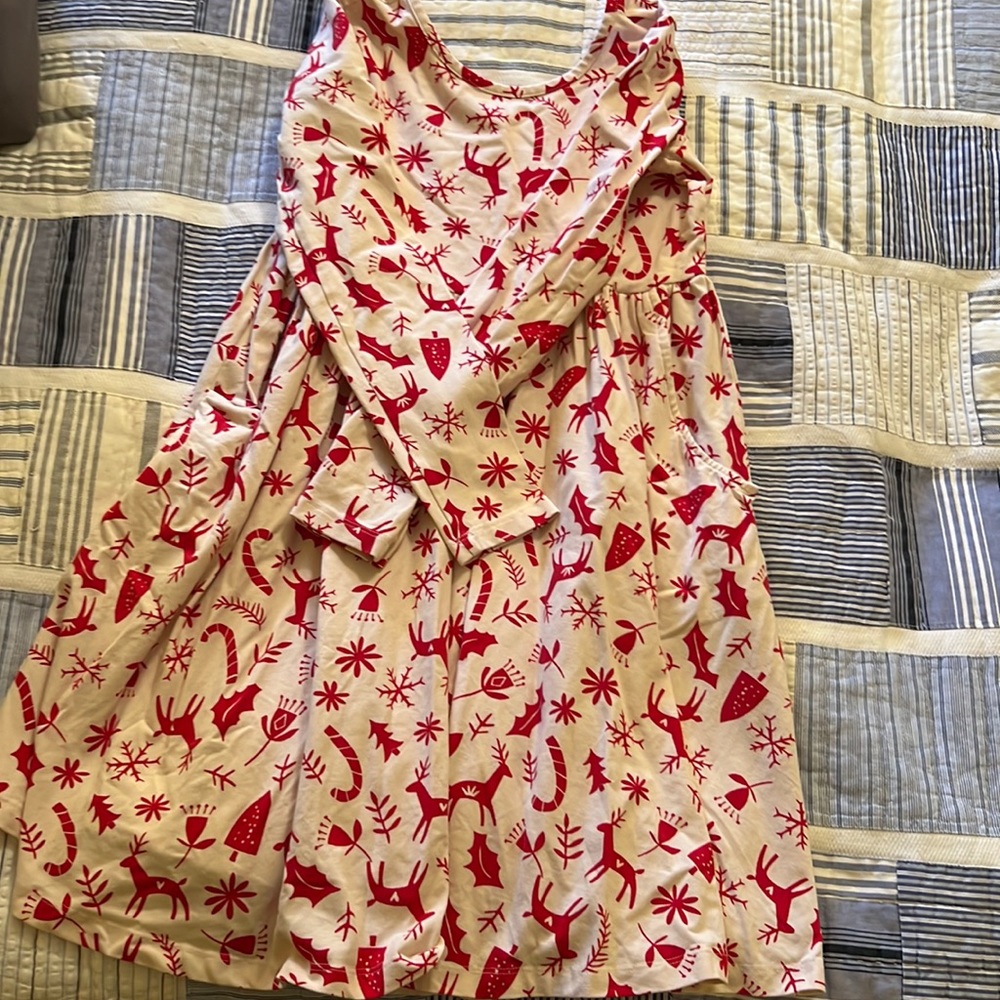 Hanna Andersson girls holiday dress, size 10